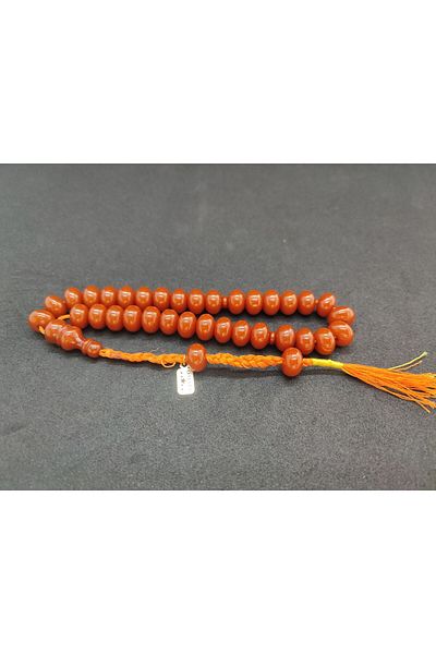 İskeçe Exclusive Osama Omari Master Artifact 50 de ani Roșu Imame Inclined German Faturan Tasbih Certified 7899