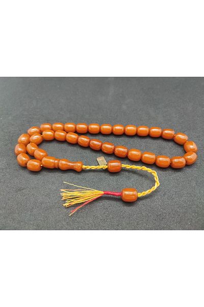 İskeçe Exclusive Osama Omari Master Artifact 50 de ani Roșu Imame Inclined German Faturan Tasbih Certified 8015
