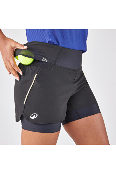 Decathlon Kuikma Kadın Tenis Şortu - Siyah - TSH Light Hip Ball