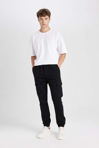 DeFacto Jogger Tactical Pants Cargo Pocket Waist Lace up Elastic Leg D1044Ax24Au
