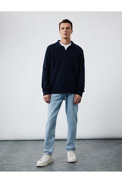 Koton Pantaloni de jeans din bumbac cu talie normală - Joe Jean
