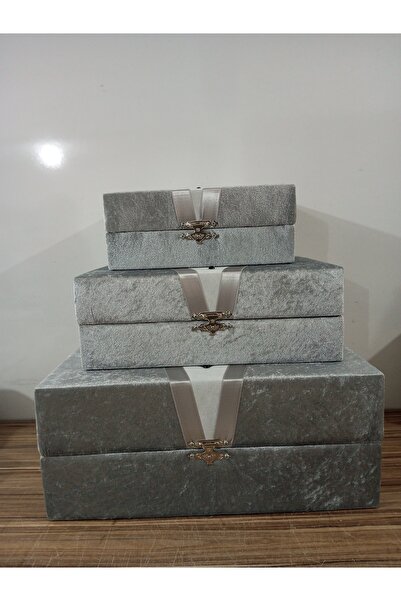 Hasret Çeyiz Sandık Gelin Damat Bavul Çanta Hurç Çeyiz Sandığı 3lü 0120