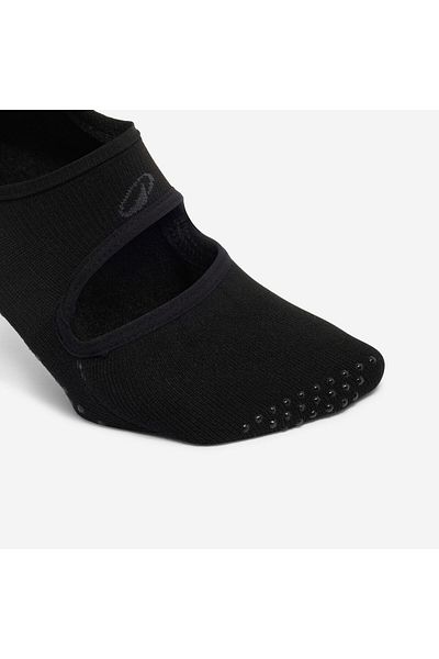 Decathlon Domyos Women's Non-Slip Socks - Black