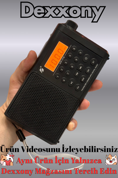 KTS Dx-22 Bluetoothlu Dijital Radyo - Nostaljik Radyo & Fm Radyo - Kablosuz Müzik Sistemi Hoparlör