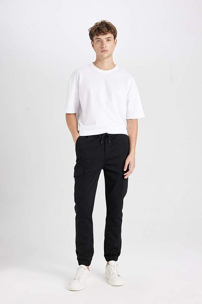 DeFacto Jogger Tactical Pants Cargo Pocket Waist Lace up Elastic Leg D1044Ax24Au