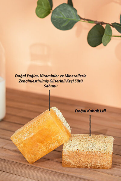 ilaslan international Kabak Lifli Keçi Sütü Sabunu Siyah Nokta & Ölü Deri Karşıtı Tüm Cilt Tipleri (130 gr)