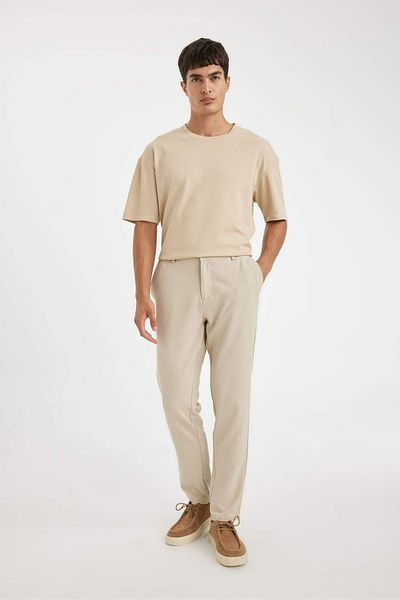 DeFacto Tricou cu mânecă scurtă din bumbac, cu decolteu rotund, cu mânecă scurtă 3193155