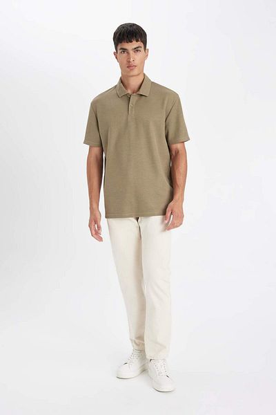 DeFacto Noul tricou polo cu mânecă scurtă, de bază, cu ajustare normală 3153107