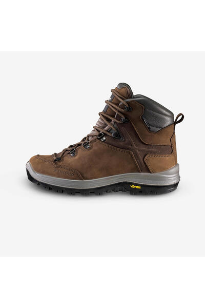 Decathlon Simond Erkek Su Geçirmez Outdoor Deri Bot - Kahverengi - MT500