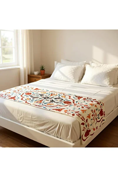 GMhome Ethnic Patterned Digital Print Bed Runner - Bed Runner