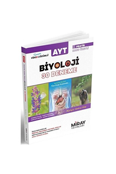 Miray Yayınları Miray Ayt Biyoloji 30 Deneme