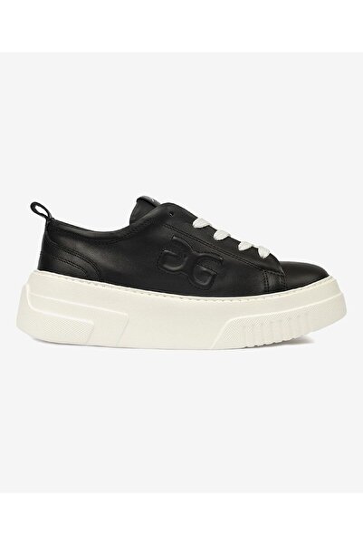 Greyder Kadın Siyah Hakiki Deri Sneaker Ayakkabı 4Y2SA33710