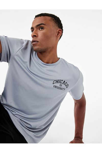 Koton Tricou sport cu mânecă scurtă cu decolteu rotund