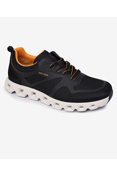 Greyder Erkek Siyah Sarı Spor Ayakkabı 4Y1SA17640