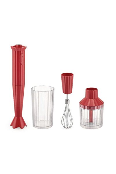 Alessi Plisse Blender Seti Kırmızı