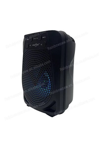 greatnice مكبر صوت لاسلكي بتقنية البلوتوث - مكبر صوت محمول مزود بإضاءة LED وصوت جهير عميق وصوت قوي GTS-2116