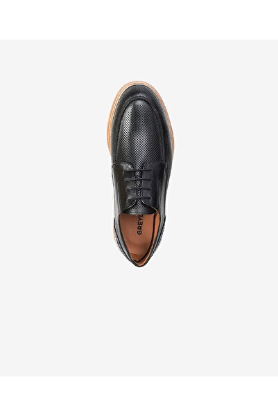 Greyder Erkek Siyah Hakiki Deri Casual Ayakkabı 3Y1UA62585