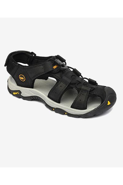 Greyder Sandale de damă din piele naturală neagră gri 4Y2CS30641