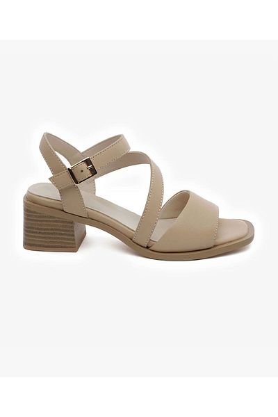 Greyder Sandale cu toc din piele naturală somon pentru femei 5Y2CS32480