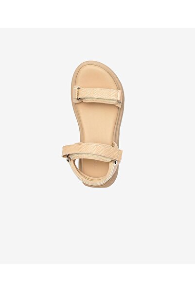 Greyder Kadın Krem Hakiki Deri Sandalet 4Y2WS59059