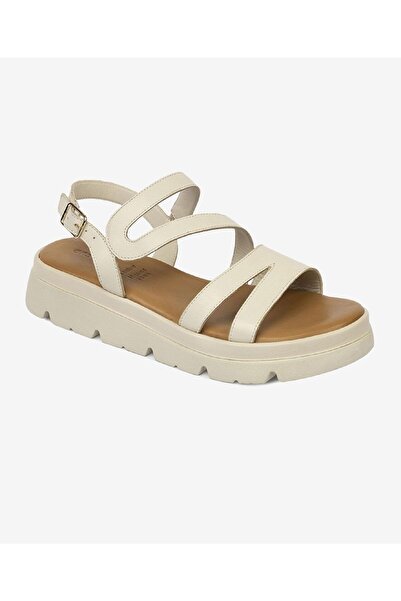 Greyder Kadın Bej Hakiki Deri Sandalet 4Y2FS59030