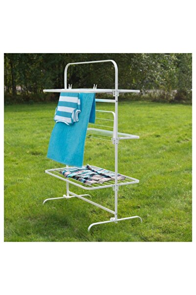IKEA çamaşır kurutma askılığı, beyaz, 99x58x152 cm İç ve dış mekanlarda kullanılabilir.