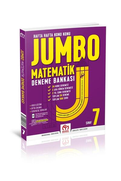 Model Eğitim Yayınları Model 7. Sınıf Jumbo Matematik Deneme Bankası
