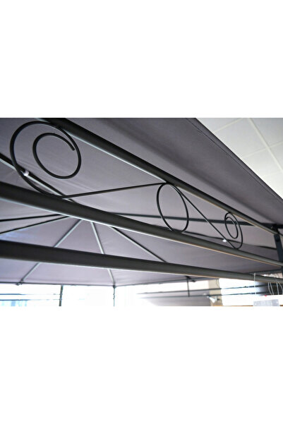 gardenline Garden/terrace pavilion, metal frame, gray, 3x3x2.55 m, Elena