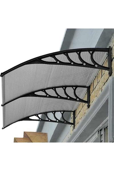 Mercaton Copertina din Policarbonat 5 mm, 850 g/m² si Aluminiu, Maro, 200x96x27 cm