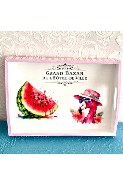 Kumsal Hobi Sanat Watermelon Themed Design Double Tray