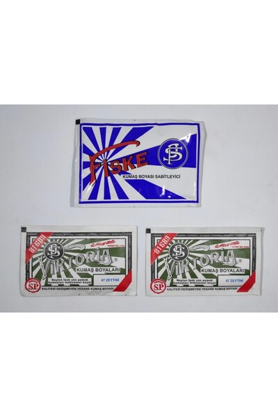 Viktoria No:47 Kumaş Boyası Zeytini Yeşil (2 ADET) Boya Sabitleyici Fiske