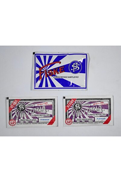 Viktoria No:55 Kumaş Boyası Menekşe Rengi (2 ADET) Boya Sabitleyici Fiske