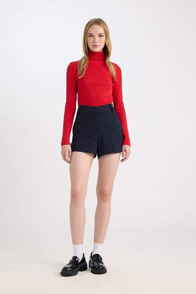 DeFacto Coool Slim Fit Pantaloni scurți de bază, drepti, cu talie obișnuită 3164932