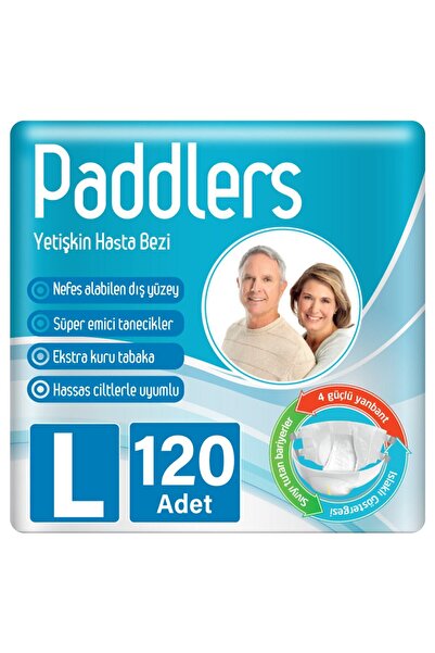 Paddlers Yetişkin Hasta Bantlı Bez Large 30x4 li Koli (120 Adet)