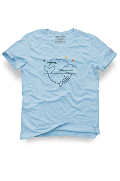 Tarrzzcom تصميم الليل والحوت - تي شيرت مريح