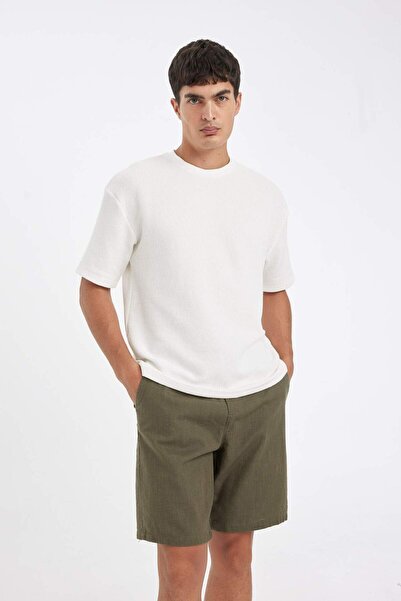 DeFacto %100 Pamuk Relax Fit Bermuda Şort D7916AX24SM
