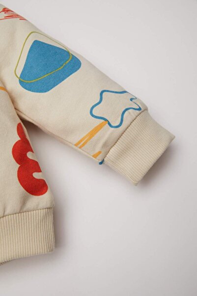 DeFacto Erkek Bebek 2'li Takım Desenli İnce Sweatshirt Alt D5822A5NS