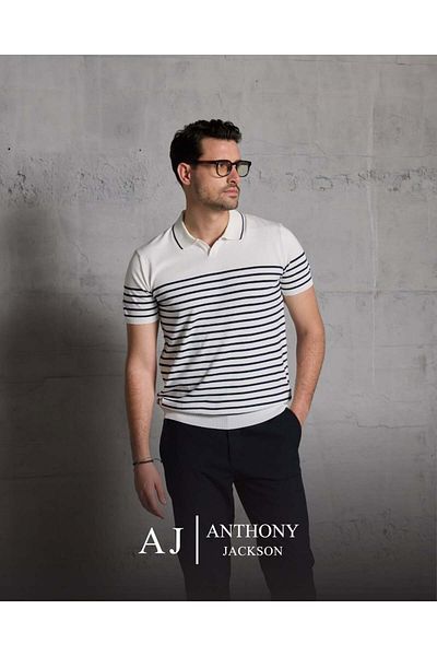 ANTHONY JACKSON تي شيرت بولو تريكو رجالي ممتاز إميليانو