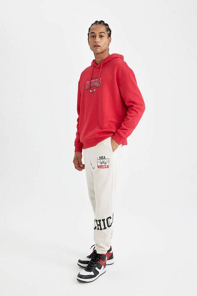 DeFacto Pantaloni de sport groși DeFactoFit NBA Chicago Bulls Standard Fit cu buzunare C9275AX24AU