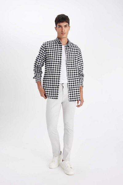 DeFacto Pantaloni Slim Fit Slim Fit Buzunar Skinny Leg C9436ax24au