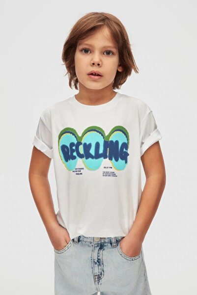 NK 04-08 GODINA STARI DEČAK ECRU UZROK MAJICA - ECRU