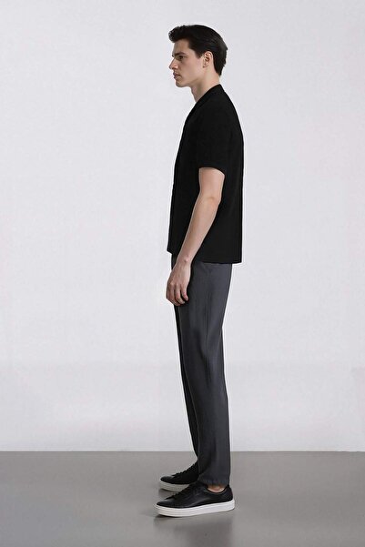 DeFacto %100 Pamuk Yazlık Beli Lastikli Jogger Pantolon Slim Fit Dar Kesim Düz Paça Cepli D2671AX24AU