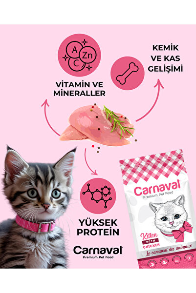 Carnaval Tavuklu Yavru Kedi Maması 1.5 Kg