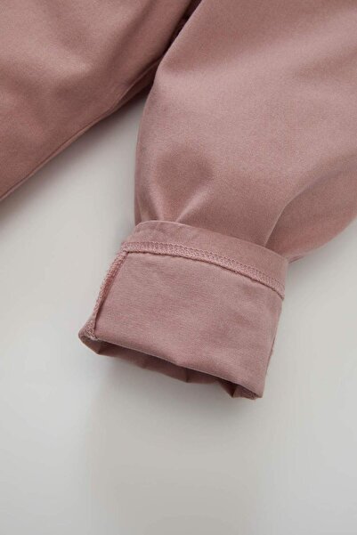 DeFacto Kız Bebek Esnek Bantlı Paça Beli Lastikli Kemerli Cepli Gabardin Pantolon D2994A524AU