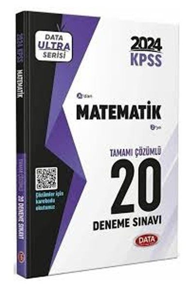 Data Yayınları Data 2023 Kpss Matematik 20 Deneme Sınavı Karekod Çözümlü