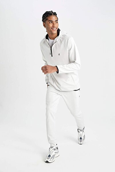 DeFacto Slim Fit Jogger Sweatpants - Skuba Diving Fabric with Elastic Legs and Pockets