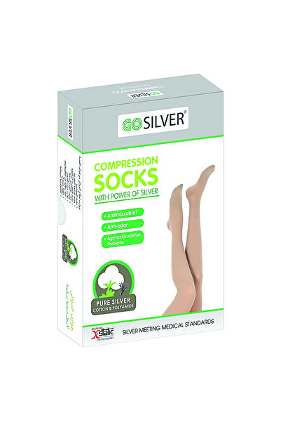 Gosilver جوارب جو سيلفر الضيقة، جوارب ضاغطة (23-32 مم زئبقي) مغلقة عند الأصاب...