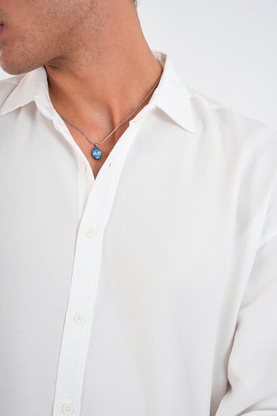 Klothy Men's Long Sleeve Summer Regular Fit Shirt 2642