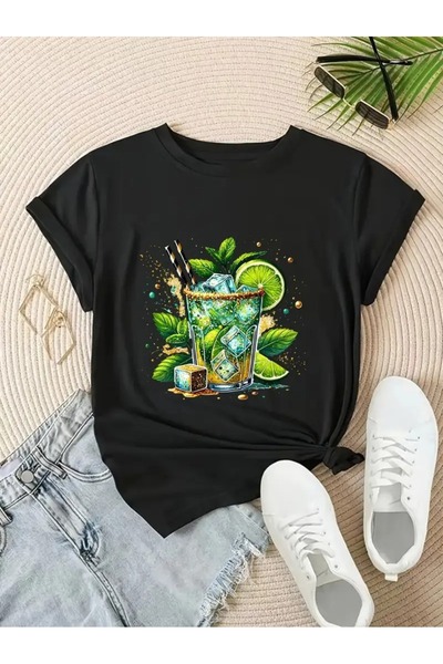 CLASİVA Ice and Cocktail Product Modern Design Custom Print Women's Unisex Ov...