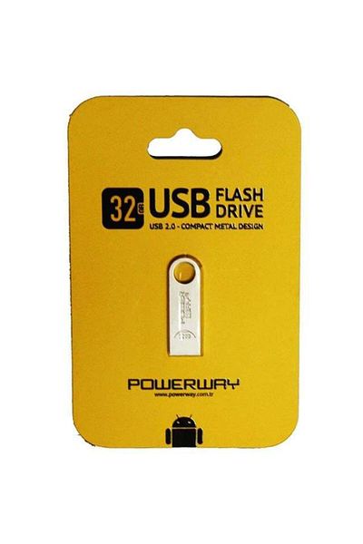 Zibox ذاكرة فلاش USB من النوع المعدني بسعة 32 جيجابايت من Powerway